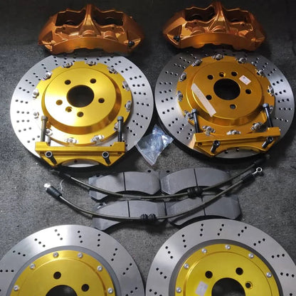 6-Pot Brake Caliper with 380×34mm Drilled Slotted Disc Rotor Kit