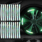 20pcs Car Wheel Hub Reflective Sticker