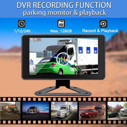 7 Inch Alarm Vehicle DVR Camera Monitor System