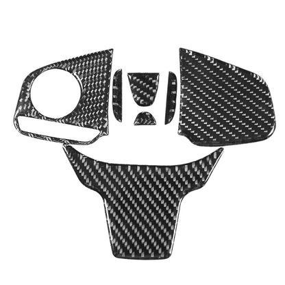 Carbon Fiber Steering Wheel Button Switch Panel Cover – Car Interior Upgrade