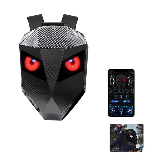 Motorcycle LED Screen Display Cycling Bag – Dynamic Eye Hard Shell Backpack