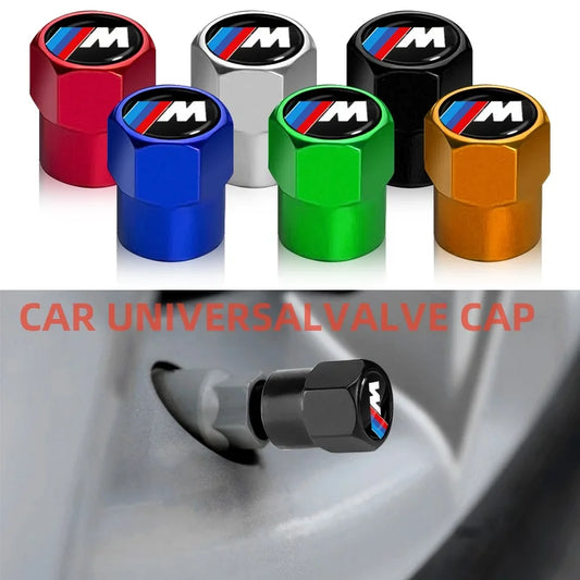 4pcs car wheel tire metal valve cover