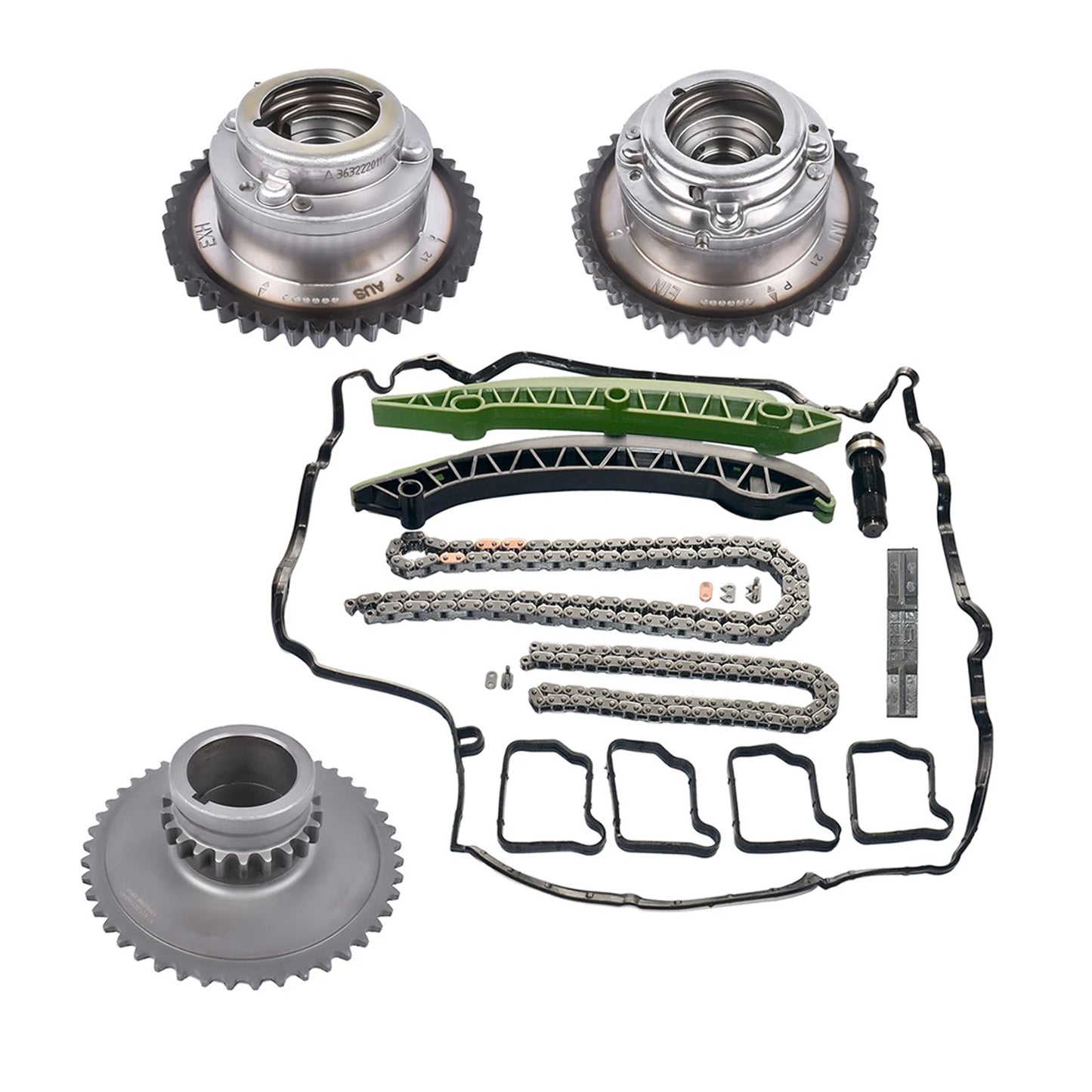 Timing Chain Kit + Camshaft VVT Gears for Mercedes-Benz