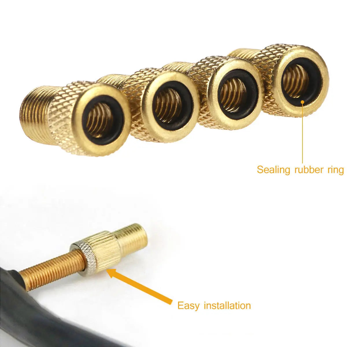 Presta to Schrader Valve Adapter – Bicycle Tire Pump & Tube Converter for Road & Mountain Bikes