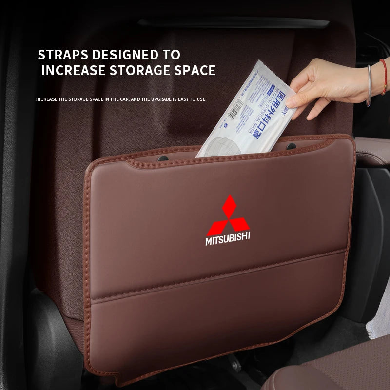 Car Seat Back Protector with Storage