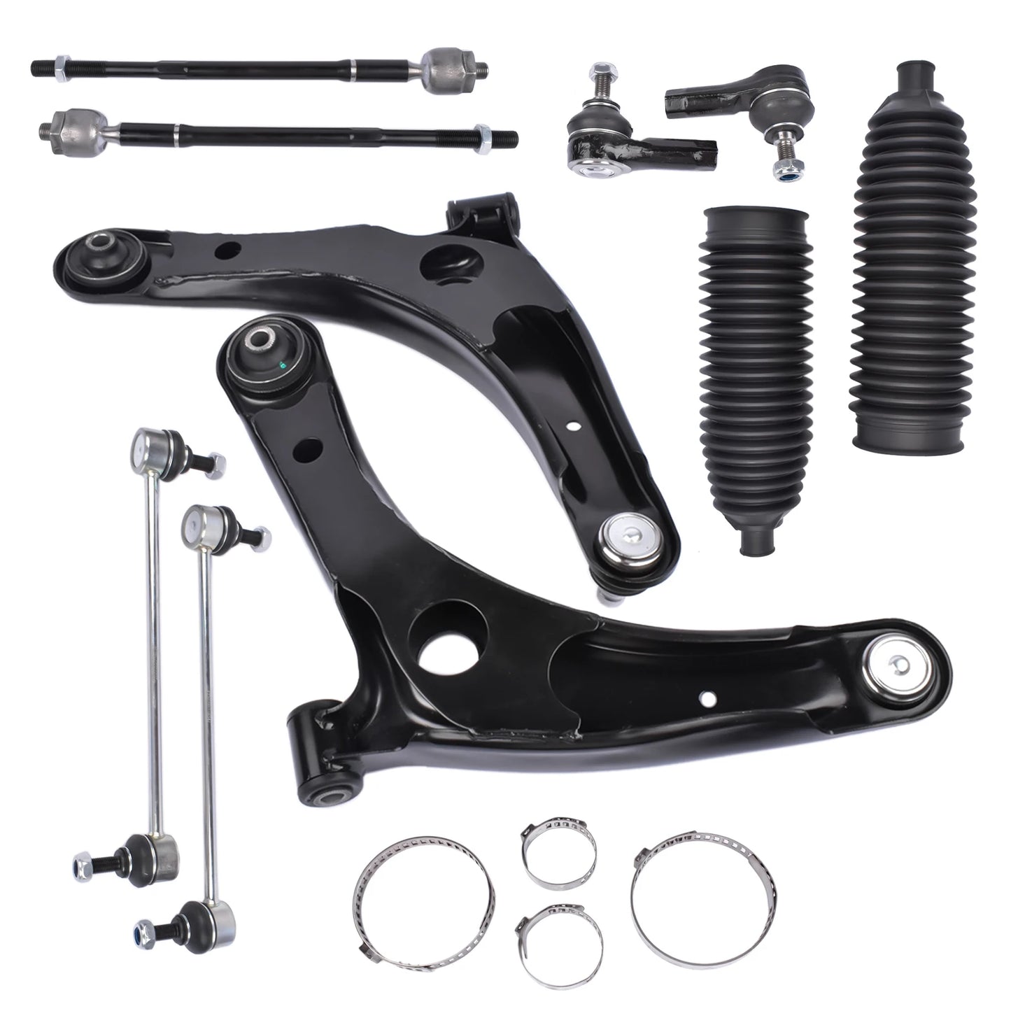 Front Lower Control Arms, Sway Bars & Tie Rods – Fits Mitsubishi Lancer & Outlander