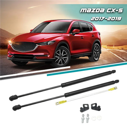 2pcs Front Bonnet Hood Strut Lift Support Bars- For Mazda CX-5 CX5 KF 2017-2019