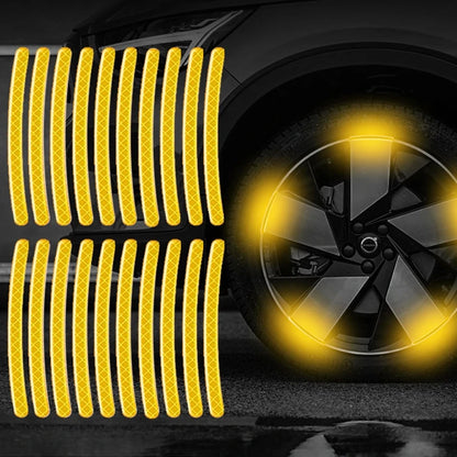 20pcs Car Wheel Hub Reflective Sticker