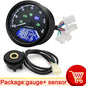 AD Universal Motorcycle LCD Digital Speedometer Odometer Tachometer – 1-4 Cylinders