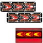 2Pcs 12V/24V LED Tail Lights for Trailers, Trucks, Buses