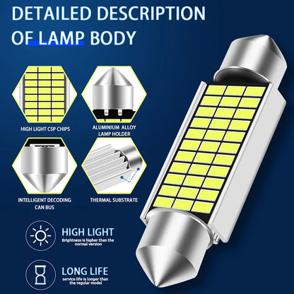 1x C10W C5W LED Canbus Festoon Bulb (31mm–42mm) – Interior & License Light